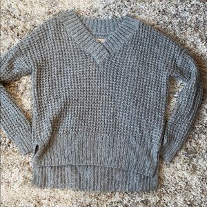 Grey Hollister Knit Seater